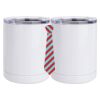 10 oz. White Stainless Steel Short Tumbler Thumbnail