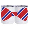 10 oz. White Stainless Steel Short Tumbler Thumbnail