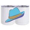 10 oz. White Stainless Steel Short Tumbler Thumbnail