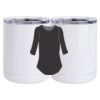 10 oz. White Stainless Steel Short Tumbler Thumbnail