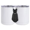 10 oz. White Stainless Steel Short Tumbler Thumbnail