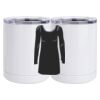10 oz. White Stainless Steel Short Tumbler Thumbnail