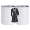 10 oz. White Stainless Steel Short Tumbler Thumbnail