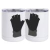 10 oz. White Stainless Steel Short Tumbler Thumbnail