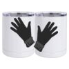 10 oz. White Stainless Steel Short Tumbler Thumbnail