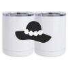 10 oz. White Stainless Steel Short Tumbler Thumbnail