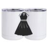 10 oz. White Stainless Steel Short Tumbler Thumbnail