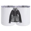 10 oz. White Stainless Steel Short Tumbler Thumbnail
