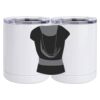 10 oz. White Stainless Steel Short Tumbler Thumbnail