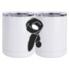 10 oz. White Stainless Steel Short Tumbler Thumbnail