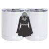 10 oz. White Stainless Steel Short Tumbler Thumbnail