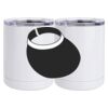 10 oz. White Stainless Steel Short Tumbler Thumbnail