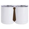 10 oz. White Stainless Steel Short Tumbler Thumbnail