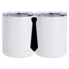 10 oz. White Stainless Steel Short Tumbler Thumbnail