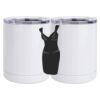 10 oz. White Stainless Steel Short Tumbler Thumbnail