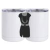 10 oz. White Stainless Steel Short Tumbler Thumbnail