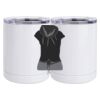 10 oz. White Stainless Steel Short Tumbler Thumbnail
