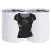 10 oz. White Stainless Steel Short Tumbler Thumbnail