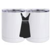 10 oz. White Stainless Steel Short Tumbler Thumbnail