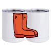 10 oz. White Stainless Steel Short Tumbler Thumbnail