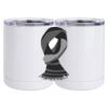 10 oz. White Stainless Steel Short Tumbler Thumbnail