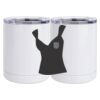 10 oz. White Stainless Steel Short Tumbler Thumbnail