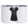 10 oz. White Stainless Steel Short Tumbler Thumbnail
