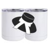 10 oz. White Stainless Steel Short Tumbler Thumbnail