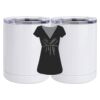 10 oz. White Stainless Steel Short Tumbler Thumbnail