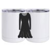 10 oz. White Stainless Steel Short Tumbler Thumbnail