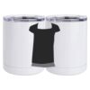 10 oz. White Stainless Steel Short Tumbler Thumbnail