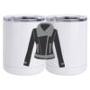10 oz. White Stainless Steel Short Tumbler Thumbnail