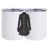 10 oz. White Stainless Steel Short Tumbler Thumbnail