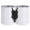 10 oz. White Stainless Steel Short Tumbler Thumbnail