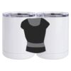 10 oz. White Stainless Steel Short Tumbler Thumbnail