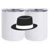 10 oz. White Stainless Steel Short Tumbler Thumbnail