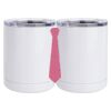 10 oz. White Stainless Steel Short Tumbler Thumbnail