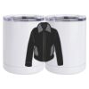 10 oz. White Stainless Steel Short Tumbler Thumbnail