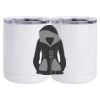 10 oz. White Stainless Steel Short Tumbler Thumbnail
