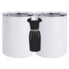 10 oz. White Stainless Steel Short Tumbler Thumbnail