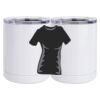 10 oz. White Stainless Steel Short Tumbler Thumbnail