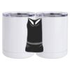 10 oz. White Stainless Steel Short Tumbler Thumbnail