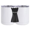 10 oz. White Stainless Steel Short Tumbler Thumbnail