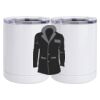 10 oz. White Stainless Steel Short Tumbler Thumbnail