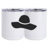 10 oz. White Stainless Steel Short Tumbler Thumbnail