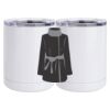 10 oz. White Stainless Steel Short Tumbler Thumbnail