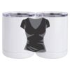 10 oz. White Stainless Steel Short Tumbler Thumbnail