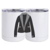 10 oz. White Stainless Steel Short Tumbler Thumbnail