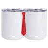 10 oz. White Stainless Steel Short Tumbler Thumbnail