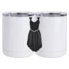 10 oz. White Stainless Steel Short Tumbler Thumbnail